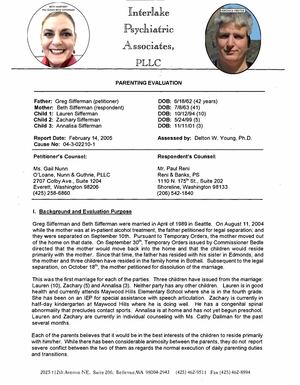 04 3 02210 1 Veronica Freitas Beth Humphrey Parenting Evaluation 2005