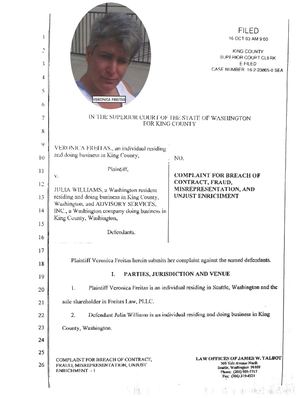 Veronica Freitas V Julia Williams 16 2 23805 0