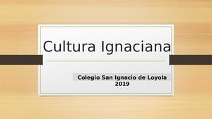 Cultura Ignaciana