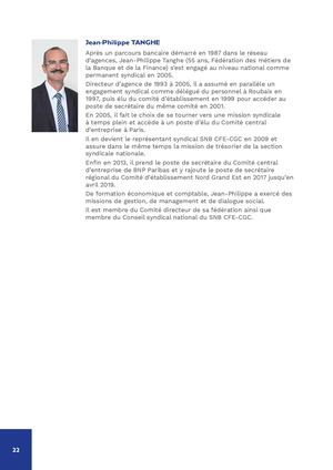 Biographie de  Jean-Philippe Tanghe, trésorier de la CFE-CGC