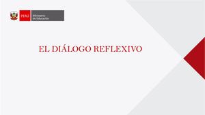 El Diálogo Reflexivo En El Cneb Ccesa007
