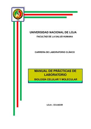 Guía De Prácticas Biología Celular Y Molecular 2019 2020