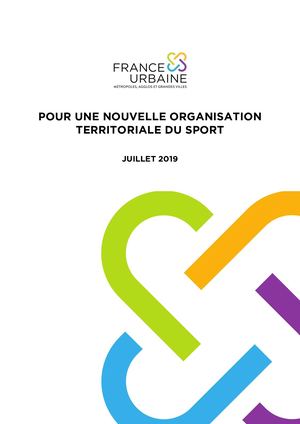 Pour Une Nouvelle Organisation Territoriale Du Sport