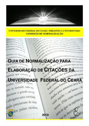 Guia de normalização para elaboração de citações da Universidade Federal do Ceará - 2019