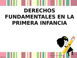 Derechos Fundamentales En La Primera Infancia