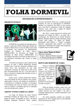 Jornal escolar "Folha Dormevil"