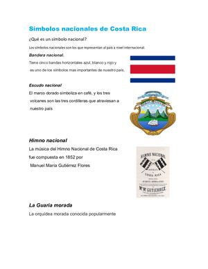 Símbolos Nacionales De Costa Rica