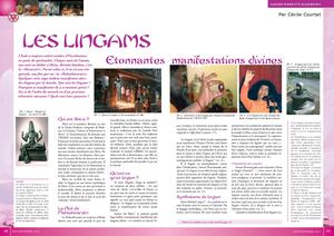 Article sur les  Lingams paru dans  Sacrée Planète n°53