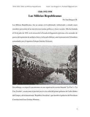 Las Milicias Republicanas 1932 1936