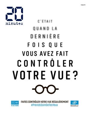 journal 20 Minutes . du : jeudi 10 octobre 2019