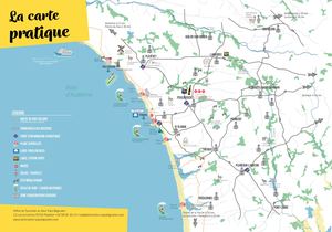 Carte pratique et randonnées du Haut Pays Bigouden