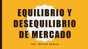 Equilibrio De Mercado