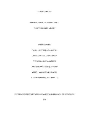 Informatica Lunch Cookies