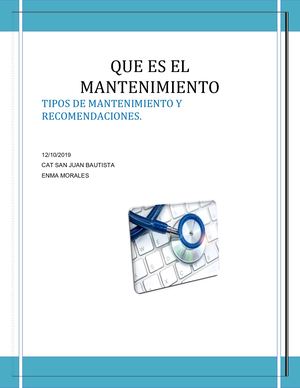 Mantenimiento