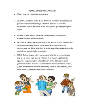 Planeaciones Visita Familiar