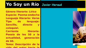 Poema: Yo Soy Un Río