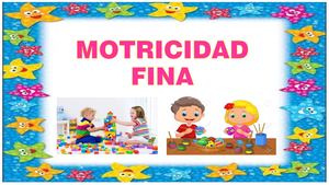 Motricidad Fina