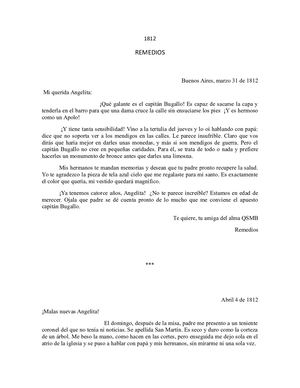 Cartas De Remedios Escalada