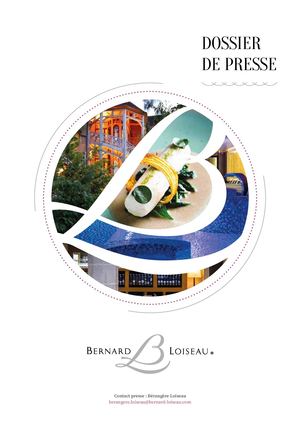 Dossier De presse du groupe Bernard Loiseau 2019