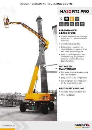 HA32 RTJ PRO Datasheet - AU