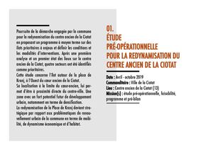 Étude Pré-opérationnelle - Place Kranj - La Ciotat