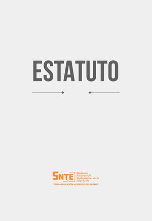 Estatuto Snte Mar2019