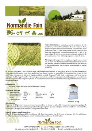 Flyer fourrage Enrubanné En Balle De 20 Kg
