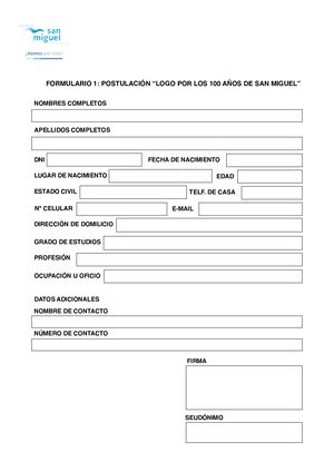 Formulario de Inscripción Logo