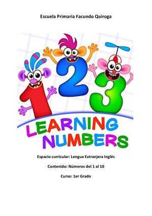 Ingles 1ro Secuencia Escuela Primaria Facundo Quiroga