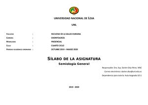 Silabo Semiologia General