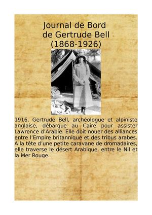 Journal de Gertrude Bell