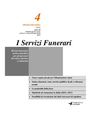 Isf194 I SERVIZI FUNERARI Ottobre Dicembre 2019