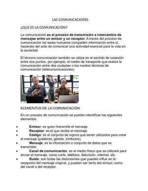 LAS COMUNICACIONES
