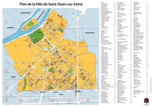 Plan de la Ville de Saint-Ouen-sur-Seine