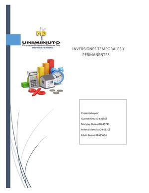 inversiones temporales y permanentes