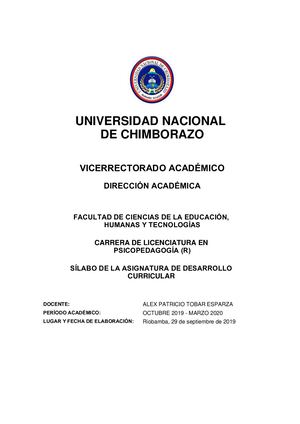Desarollo Curricular Sicoa