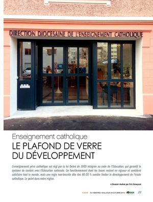 Enseignement Catholique, Le Plafond De Verre Du Développement