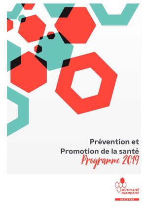 Programme Prévention 2019 de la Mutualité Française Bretagne