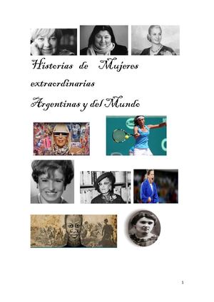 " Mujeres extraordinarias de la Historia Argentina y del Mundo"