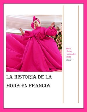 Revista Digital (Historia De La Moda En Francia)
