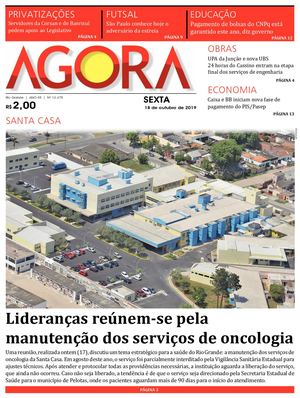 Jornal Agora - Edição 12475 - 18 de Outubro de 2019