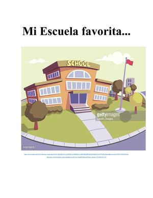 Mi Escuela Favorita Cuento