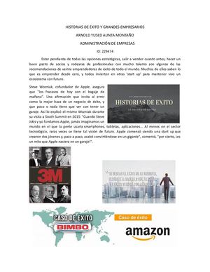 Historias De ÉXito Y Grandes Empresarios Calameo