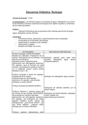 Secuencia Didáctica Burbujas (2)