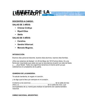 Acto 25 De Mayo Listo Para Imprimir