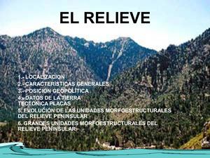 2 El Relieve