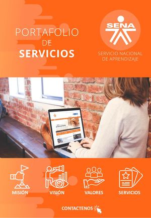 Portafolio de servicios de Formación SENA