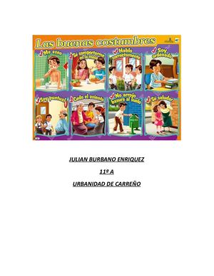 Urbanidad De Carreño