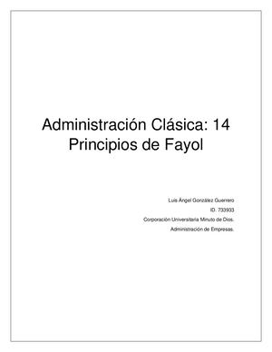 14 Principios De Fayol