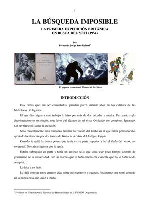La Búsqueda Imposible. La primera expedición británica en busca del Yeti (1954)
